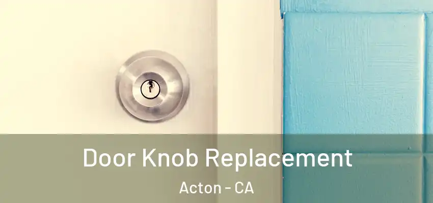 Door Knob Replacement Acton - CA