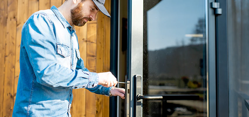 Frameless Glass Storefront Door Locks Replacement in Acton, CA